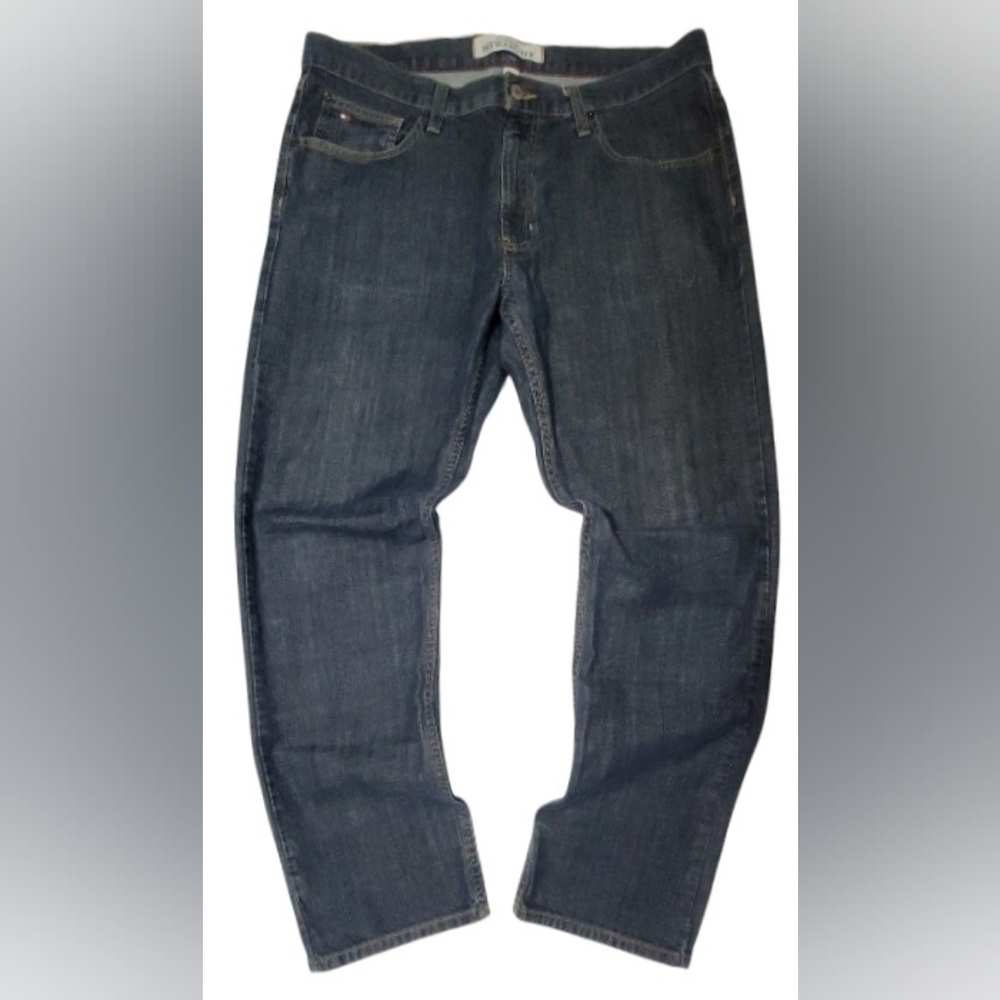 Tommy Hilfiger Classic Straight Denim Blue Jeans Mens Size 36 X 32 Pants